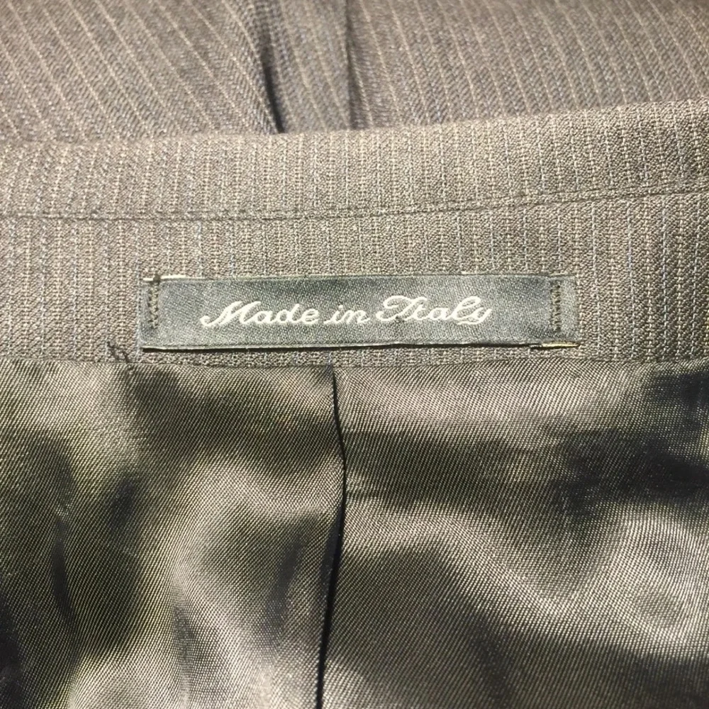 Faconnable Dark Gray Italian‎ Wool Men's Suit Jacket